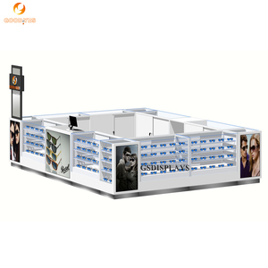 GỖ Kính hiển thị đứng cho kính kiosk trung tâm mua sắm Kính mát bằng gỗ kiosk truy cập cửa hàng bán lẻ Showcase - Product Image 4