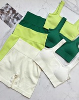Soutiens-gorge de sport pour femmes SHINBENE, colorés, sans couture, côtelés, pour l'entraînement et le yoga