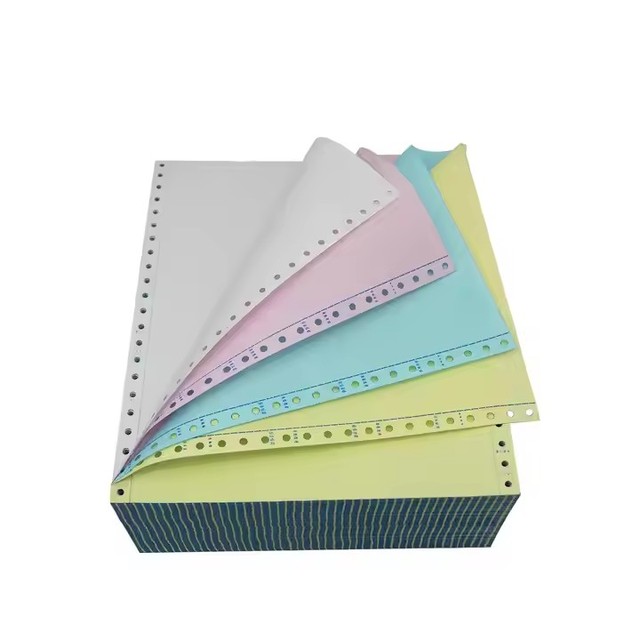A Grade NCR Multi Color Carbonless 8 1/2 X 11 in 21.3 lb Bond Precollated 2 3 4 Part Sheet Copy Paper for Laser Ink Jet Printer