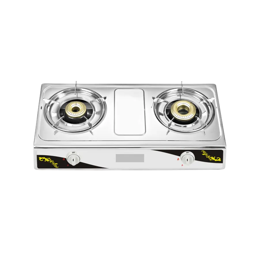 Hot Selling Cooking Appliances Kitchen stainless steel counter top gas stove 2 burners cast iron stove cover gas cooktop