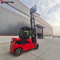 Montacargas Eléctrico de 3.5 Toneladas con Batería de Litio, Altura de Elevación Ajustable, Tipo Sit-Down para Uso Industrial y de Construcción