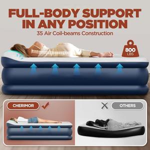 Colchón de aire inflable de aventuras al aire libre para acampar a prueba de agua con fondo antideslizante - Product Image 3