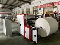 Machine de découpe et de rembobinage semi-automatique haute productivité WFHT HT1300P pour tissus non tissés et films plastiques, 200 m/min