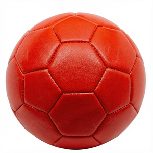 Balón de Fútbol Rojo de 5 Tamaños, Inflado, con Velcro Adhesivo, para Juegos de Atrapar, Interior y Exterior - Product Image 1