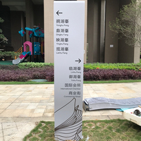 Enseignes de Totem à Led 3D pour hôtel, prix du fabricant, panneau en Pylon, signalisation de Direction extérieure éclairée