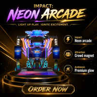 Machine de danse LED à monnayeur, borne de jeu musicale, simulateur deux joueurs pour salle de jeux et centre commercial