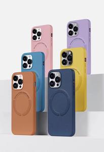 Funda de cuero completa de cuero de diseño protector duradero Premium para iPhone 16 Pro Max Funda de teléfono de lujo ajustada con magnético - Product Image 5