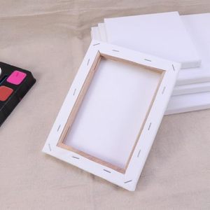 Toiles en coton OEM professionnelles de taille personnalisée, toiles de peinture blanches vierges tendues - Product Image 5