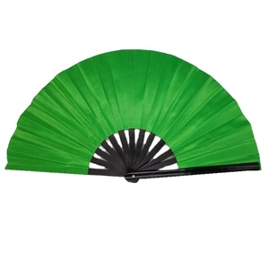 33Cm <b>Large</b> Hand <b>Fan</b> Promotional <b>Large</b> Rave <b>Fan</b> Solid Nylon Fabric Hand Held Folding <b>Fans</b> for Advertisement - Product Image 6