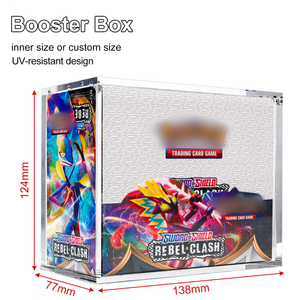 Boîte de protection magnétique en acrylique/PS pour cartes Pokémon, <span class=keywords><strong>ETB</strong></span>, MTG, et blind box, compatible avec les boîtes d'entraînement Elite transparentes - Product Image 3