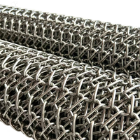 Bande transporteuse en maille métallique en acier inoxydable de haute qualité Yuchen, type compact et abordable, chaîne de convoyeur durable pour four