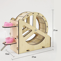 Roue à courir en bois pour hamster, best-seller, jouets en bois pour petits animaux, roue d'exercice pour chat