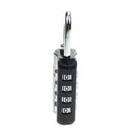 YH10027 Cadenas à 4 chiffres pour bagages, armoire, porte de salle de sport, valise, serrure à code