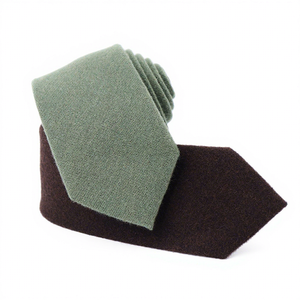 Maroon Red Groomsmen Thick Neckties Sage Green Solid Color Polyester <strong>Wool</strong> Blend Fall <strong>Ties</strong> for Wedding - Product Image 1