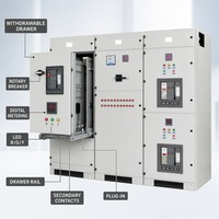 Prix usine GCK 380V 400V Appareillage de commutation basse tension extractible 30kA 50Hz 60Hz IP42 pour armoire électrique d'hôpital et de bâtiment commercial