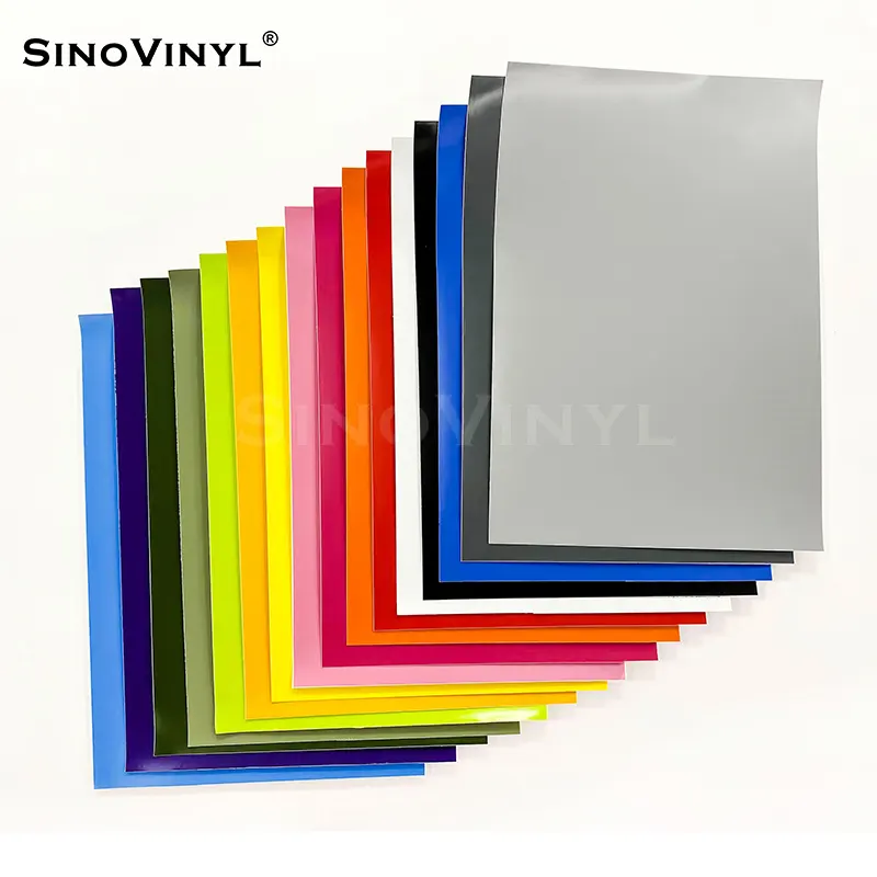 SINOVINYL Atacado DIY artesanato adesivo cor PVC vinil adesivo corte plotter vinil permanente folhas autoadesivas de vinil