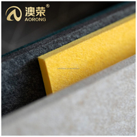 Panneaux acoustiques en feutre polyester absorbant le bruit, épaisseur 12 mm, pour revêtement mural et de plafond de studio et de cinéma, en gros