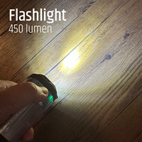 Linterna de Camping Portátil de 450 Lúmenes, Recargable Tipo-C, LED, con Resistencia al Agua IPX5 y 150 Horas de Duración