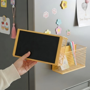 Organisateur magnétique multifonctionnel pour réfrigérateur, étagère métallique sans perçage, solution de rangement robuste pour la cuisine et le réfrigérateur - Product Image 2