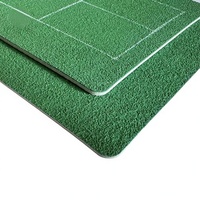 Revêtement acrylique PVC pour terrain de pickleball portable 44x20 pieds, revêtement de sol enroulable antidérapant