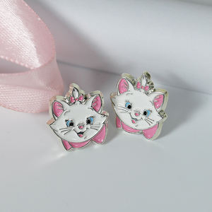 स्टड इयररिंग अद्वितीय डिजाइन सोने के प्लेटेड कार्टून पशु फैशन गहने बिल्ली कान स्टड - Product Image 1