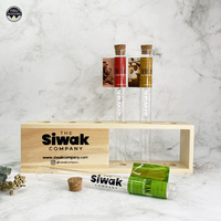 Présentoir en bois de haute qualité pour tubes en verre supports en bois imprimés ou gravés avec votre logo
