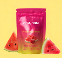 Gummies protéinés sans sucre pour adultes, nutrition sportive OEM ODM, avec protéines de lactosérum, acides aminés essentiels (EAA), créatine monohydrate