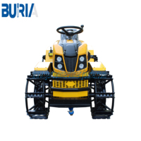 Mini tracteur amphibie compact puissant, petit tracteur à grandes roues pour l'agriculture, les rizières et les jardins
