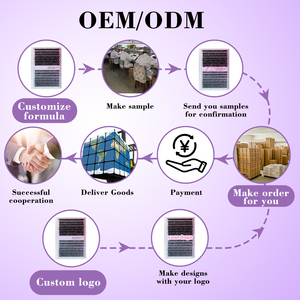 30P 40P D Cuộn 9-16Mm 5D Dày <span class=keywords><strong>Lash</strong></span> Cụm Bán Buôn Biểu Tượng Tùy Chỉnh Phân Khúc Cá nhân <span class=keywords><strong>Pro</strong></span> Thực hiện Fan Lông Mi Mở Rộng - Product Image 3