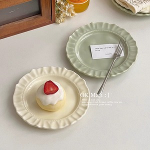 จานขนมเซรามิกทรงกลมสีพื้นสำหรับงานปาร์ตี้และใช้ในชีวิตประจำวัน - Product Image 5