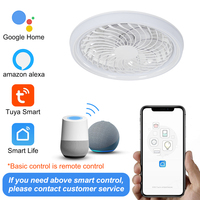Ventilador de Techo Moderno Reversible con Lámpara LED Regulable, Motor de CC de 6 Velocidades, Control Remoto, Alto CRI 90, Eficiencia Energética