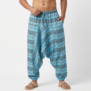 Femmes coton Om Yoga Streetwear pantalons de survêtement multi-poches Harem Hip Pop décontracté mode Hombre homme pantalon pour l'été - Product Image 1