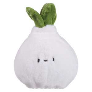 Lovely soft stuffed garlic plush toy doll customized cartoon design food plush vegetables and fruits toys garlic