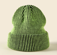Vente en gros Bonnet unisexe chaud et épais en laine polaire et cachemire écologique acrylique tendance personnalisé hiver Bonnet tricoté de luxe