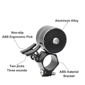Klaxon Double pagaie en alliage d'aluminium pour vélo, sonnette de sécurité manuelle, 120 décibels - Product Image 5