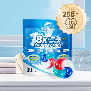 Échantillon Gratuit : Capsules de <span class=keywords><strong>Lessive</strong></span> Écologiques 25g, Biodégradables, Anti-Bouloches, Réduction des Peluches pour Vêtements - Product Image 1