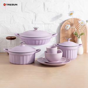 Wholesale Cast Iron <b>Cookware</b> <b>Set</b> Enamel Cast Iron Casserole Cast Iron Pot Dutch Oven - Product Image 4