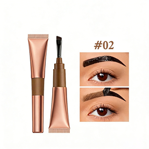 Crayon à sourcils imperméable facile à appliquer, technologie de teinture, brosse à lame portable, petit plateau incurvé, maquillage personnalisé OEM avec logo - Product Image 3