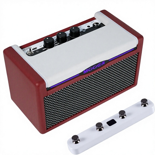 MOOER SD10i 10W Guitar Stereo Mini Combo Multi Effects Amplifier Carry Strap LED Ambient Lights F4 Wireless Controller Made