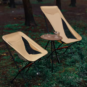 Chaise pliante ultra-légère en alliage d'aluminium pour l'extérieur, avec dossier portable, idéale pour la plage, les loisirs, la pêche et les barbecues - Product Image 2
