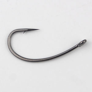 Hameçons de pêche en acier à haute teneur en carbone, hameçon à tête bombée, hameçon pour carpe européenne, hameçon à tige courbée, hameçon à œillet avec trou et anneau, hameçon à tige longue - Product Image 6