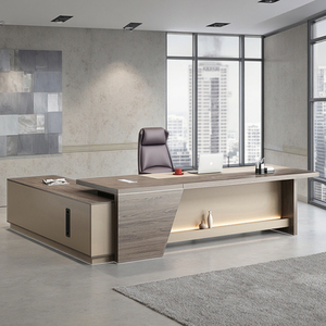 Văn phòng điều hành bảng đồ nội thất bàn lưu trữ tủ hiện đại CEO đơn giản ánh sáng sang trọng quản lý bảng điều hành - Product Image 4