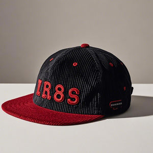 Gorra de pana personalizada de 5 paneles, gorras de béisbol informales de ala corta, gorra de papá vintage sin estructura, gorras Snapback de camionero, gorras de Hip Hop - Product Image 4