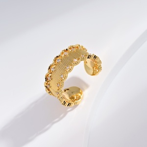 custom plata 925 sterling Silver yellow gold plated <b>ring</b> fashion flower clover Princess Cut wedding Brush <b>craft</b> engraving <b>rings</b> - Product Image 5