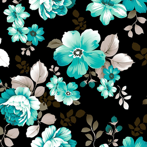 In Kỹ Thuật Số Màu <span class=keywords><strong>Grey</strong></span> Hoa Mô Hình 100% Polyester Crepe Koshibo In Vải Cho Ăn Mặc - Product Image 2