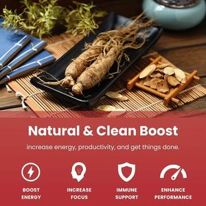 OEM Veggie Superfood Kruidensupplementen Koreaanse <span class=keywords><strong>Panax</strong></span> <span class=keywords><strong>Ginseng</strong></span> en Ginkgo Biloba <span class=keywords><strong>Capsules</strong></span> Energiebooster Voedingssupplement - Product Image 3