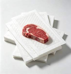 Tampons absorbants jetables écologiques de qualité alimentaire pour viande, fruits de mer, fruits, légumes, fibres végétales, tissu non tissé - Product Image 1