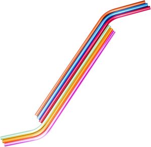 Pailles en métal réutilisables écologiques en gros, en acier inoxydable 304, avec logo personnalisé - Product Image 2