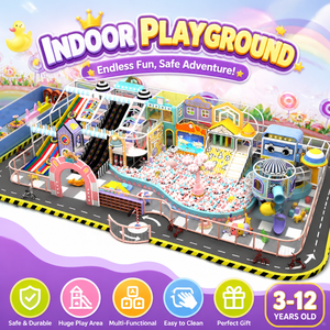 10+ Years Lifespan Heavy Duty Commercial <b>Indoor</b> Playground Soft Play with <b>Slide</b> - Product Image 1