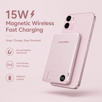 Batterie externe sans fil 10000mAh, magnétique, charge rapide 20W, alliage d'aluminium ultra fin 13mm, chargeur portable Qi2 PD pour téléphone magnétique